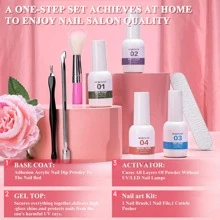 Morovan Dip Powder Nail Kit - 22 Colors Dip Nail Kit Quick Drying Dipping Powder Nail Kit with Base Coat Top Coat Activator Nailboo Dip Powder Starter Kit Christmas Gifts for Women - Nhiều màu - Xem 6