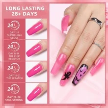 Morovan Dip Powder Nail Kit - 22 Colors Dip Nail Kit Quick Drying Dipping Powder Nail Kit with Base Coat Top Coat Activator Nailboo Dip Powder Starter Kit Christmas Gifts for Women - Nhiều màu - Xem 5