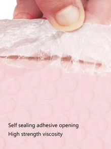 10 cái Túi thư bong bóng màu hồng, Túi đóng gói đa năng đơn giản cho văn phòng, trường học - Hồng - Xem 3