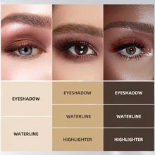 LUXAZA Cream Single Eyeshadow Stick with Blending Brush, Hypoallergenic Eye Shadow Stick Makeup, Pro Waterproof & Long Lasting Eye Brightener Stick, Eyeshadow Pencil Crayon Matte - Burgundy - View 2