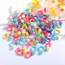 30pcs Women Random Color Pompom Decor Cute Hair Tie For Hair Decoration - Multicolor - View 1