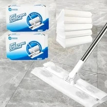 30 chiếc vải thay thế cây lau nhà dùng một lần màu trắng - trắng - Xem 1