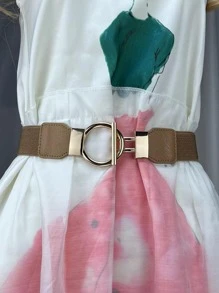 1 件女式松紧腰带，适合连衣裙、开衫、裤子和裙子 - 卡其色 - 查看 5