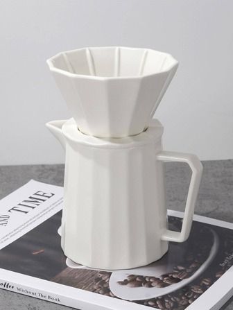 3 piezas porcelana Filtro de café Taza