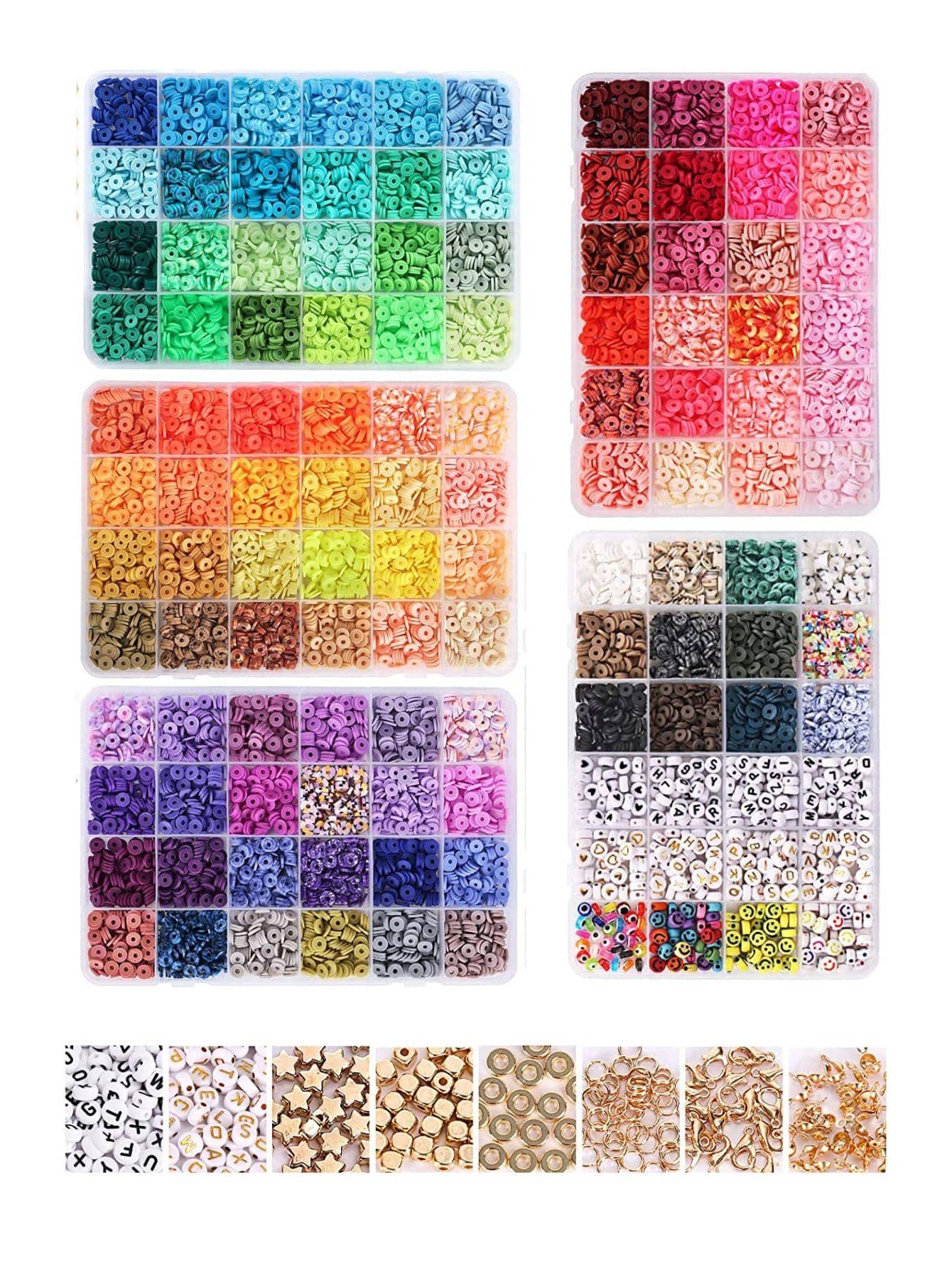 11pcs/set Creative Colorful Clay Beads DIY Jewelry Making Kit For DIY Jewelry Making - 108 colors 10800pcs clay beads - View 1