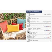 2 Chiếc Màu Trơn Đệm Chống Nước Không Chất Độn, Vỏ Gối Ném Polyester Hiện Đại, Cho Ngoài Trời - màu xanh lá - Xem 6