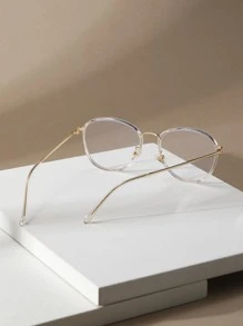 1pc Super Lightweight Novelty Frame Fashionable Metal Glasses Suitable For Various Occasions - View 4
