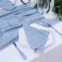 10pcs Solid Color Table Napkin, Minimalist Fabric Cloth Napkin For Home - Màu xanh bụi bặm - Xem 7