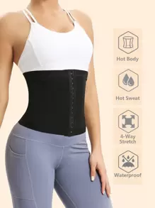 Sports Outdoor Waterproof PU Polyurethane Polyester Sport Corset For Women Shapewear Waist Trainer Corset Gym Accessories For Belly Slimming Girdles, Lumbar Girdles For Belly Slimming Corset - Silver - View 7