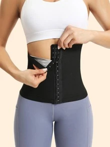 Sports Outdoor Waterproof PU Polyurethane Polyester Sport Corset For Women Shapewear Waist Trainer Corset Gym Accessories For Belly Slimming Girdles, Lumbar Girdles For Belly Slimming Corset - Silver - View 2