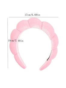 Solid Padded Headband - Pink - View 7