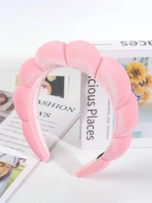 Solid Padded Headband - Pink - View 1