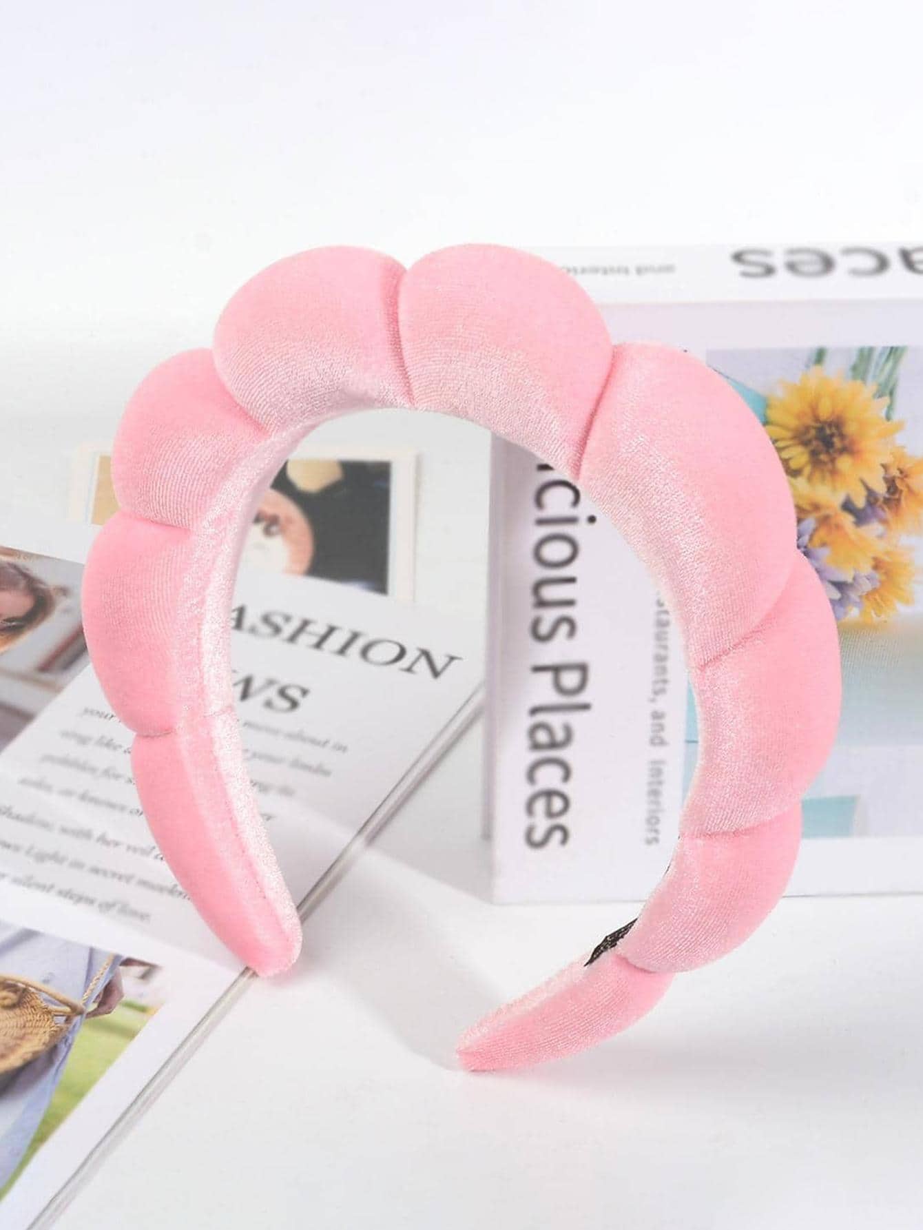Solid Padded Headband - Pink - View 1