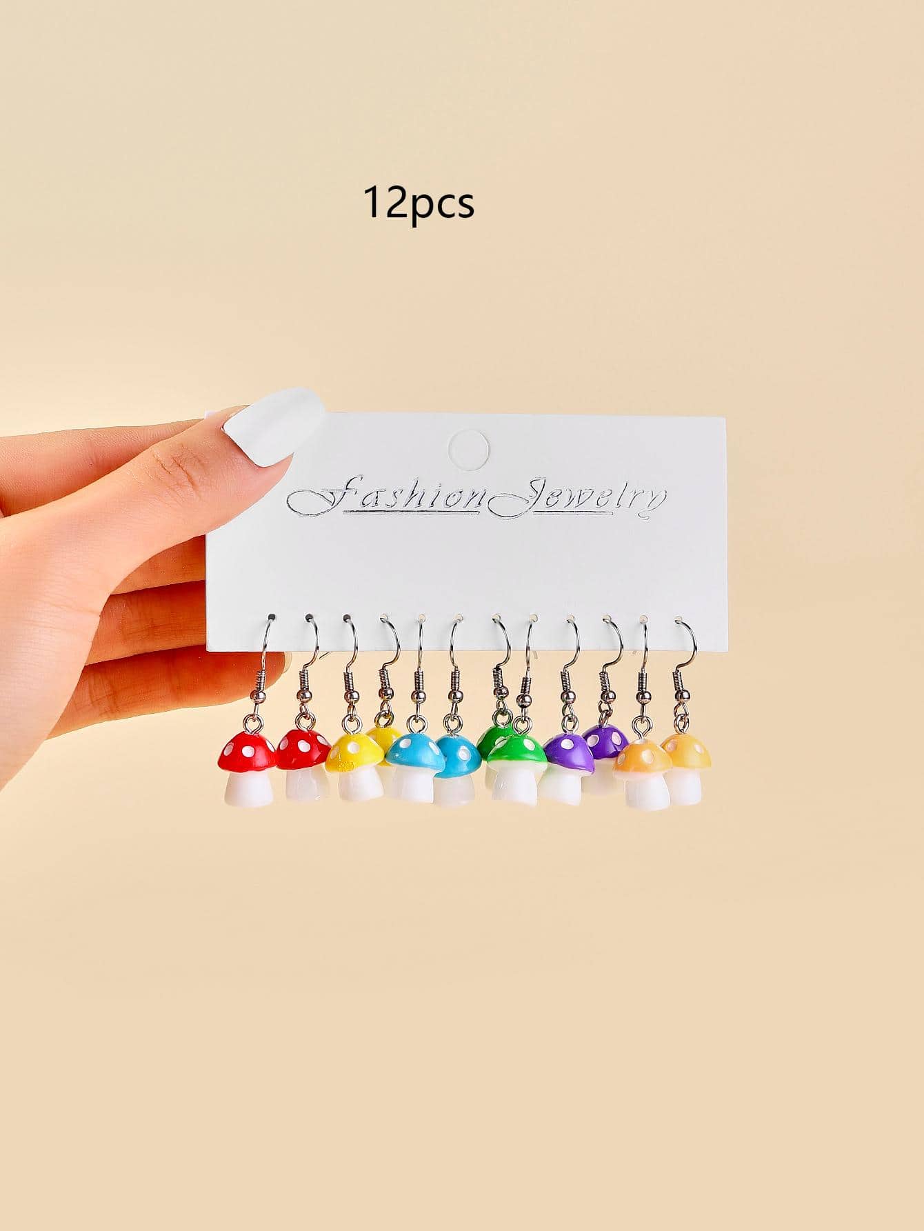 1 Đôi Bông Tai Hình Nấm Hoạt Hình Đáng Yêu Dành Cho Nữ Dành Cho Du Lịch Ngoài Trời - Nhiều màu - Xem 1