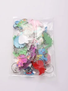 30 móc khóa PVC hoạt hình kỳ lân và khủng long, thích hợp cho tiệc tùng, quà tặng, ngày lễ, mùa tựu trường - Nhiều màu - Xem 2