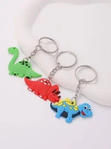 30入組卡通恐龍設計鑰匙扣 - 彩色 - 查看 6