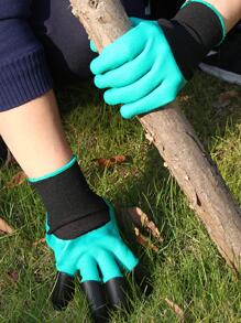 1件套塑膠園藝現代多功能園藝手套適用於花園 - 彩色 - 查看 2