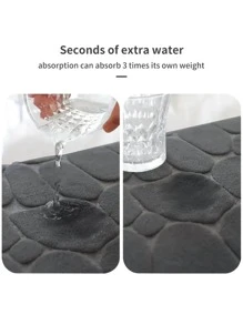 1pc Memory Foam Bath Mat U-Shaped, Commode Outline Carpet, Soft And Comfortable, Super Absorbent, Non-Slip, Thick, Machine Washable, Easy To Dry, Suitable For The Bathroom Home Bathroom Decor Bath Rug Outdoor Rug Door Mat Fall Decor Bathroom Accessories Back To School Entryway Decor