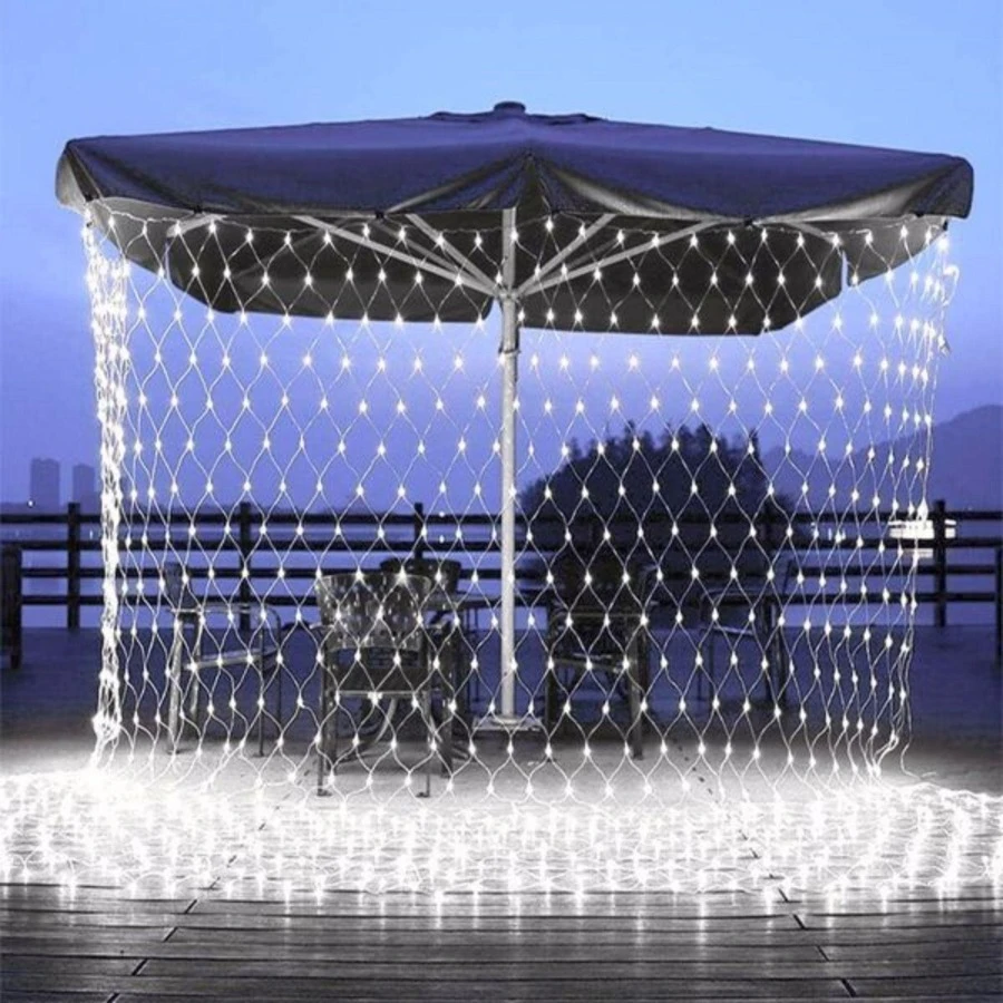 LED string lights, mesh curtains, Christmas weddings, parties, outdoor Christmas lights, garden decorations - Trong sáng - Xem 1