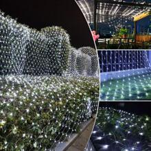 LED string lights, mesh curtains, Christmas weddings, parties, outdoor Christmas lights, garden decorations - Trong sáng - Xem 5