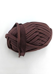 1pc Fabric Cord Diy Handmade Basket, Toy, Shoes, Carpet Storage Basket Thread - Coffee Brown - View 3
