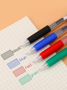 4 szt. Długopis żelowy typu Press, kolorowe pióro do pisania dla studentów