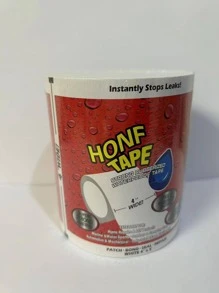 1roll Simple Clear Tape, Simple Waterproof PVC Quick Stop Sticker For Household - White - View 10