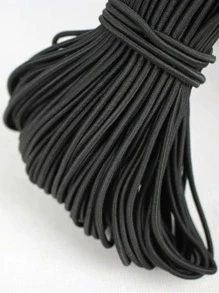 1入組橡膠彈性極簡風格素色彈性帶適用於家庭 - 黑色 - 查看 2