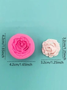 1入組矽膠現代花朵設計DIY矽膠模具適用於家庭