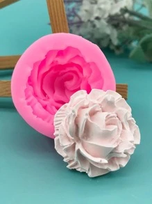 1入組矽膠現代花朵設計DIY矽膠模具適用於家庭