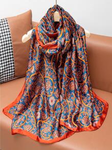1入組女性印花時尚圍巾適用於日常生活 - 彩色 - 查看 1