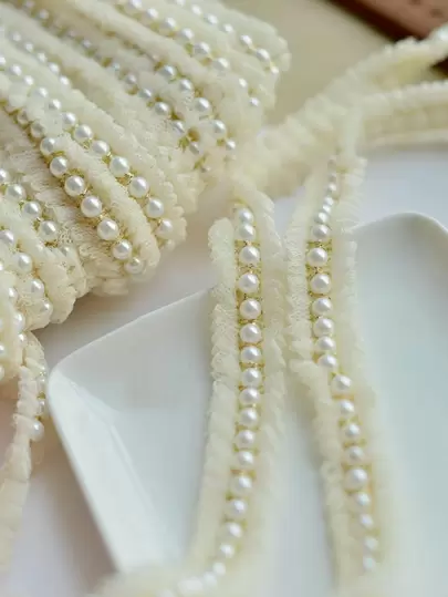 1pc Plastic DIY Decoration, Modern Faux Pearl Decor DIY Decoration For Home