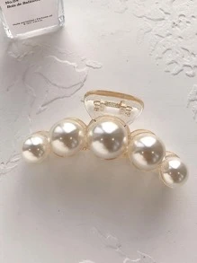 4 chiếc kẹp tóc trang trí bằng ngọc trai giả cho nữ thanh lịch cho bữa tiệc - trắng - Xem 3