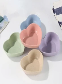 4 件心形酱汁碟，厨房，圣诞礼物，学校用品 - 彩色 - 查看 1