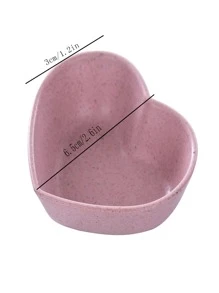 4 件心形酱汁碟，厨房，圣诞礼物，学校用品 - 彩色 - 查看 2