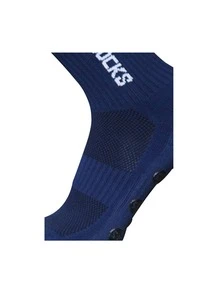 1雙字母圖案防滑足球競技襪子 - 藏蓝色 - 查看 3