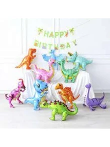 Dinosaur Balloons Spinosaurus Party Decoration Birthday Celebrations Event Decoration Surprise Party Woman Girl Boy Tops Bags Toys Man Theme Welcome Home Back To School Day Housewarming Graduation Anniversary - 橘色 - 查看 2