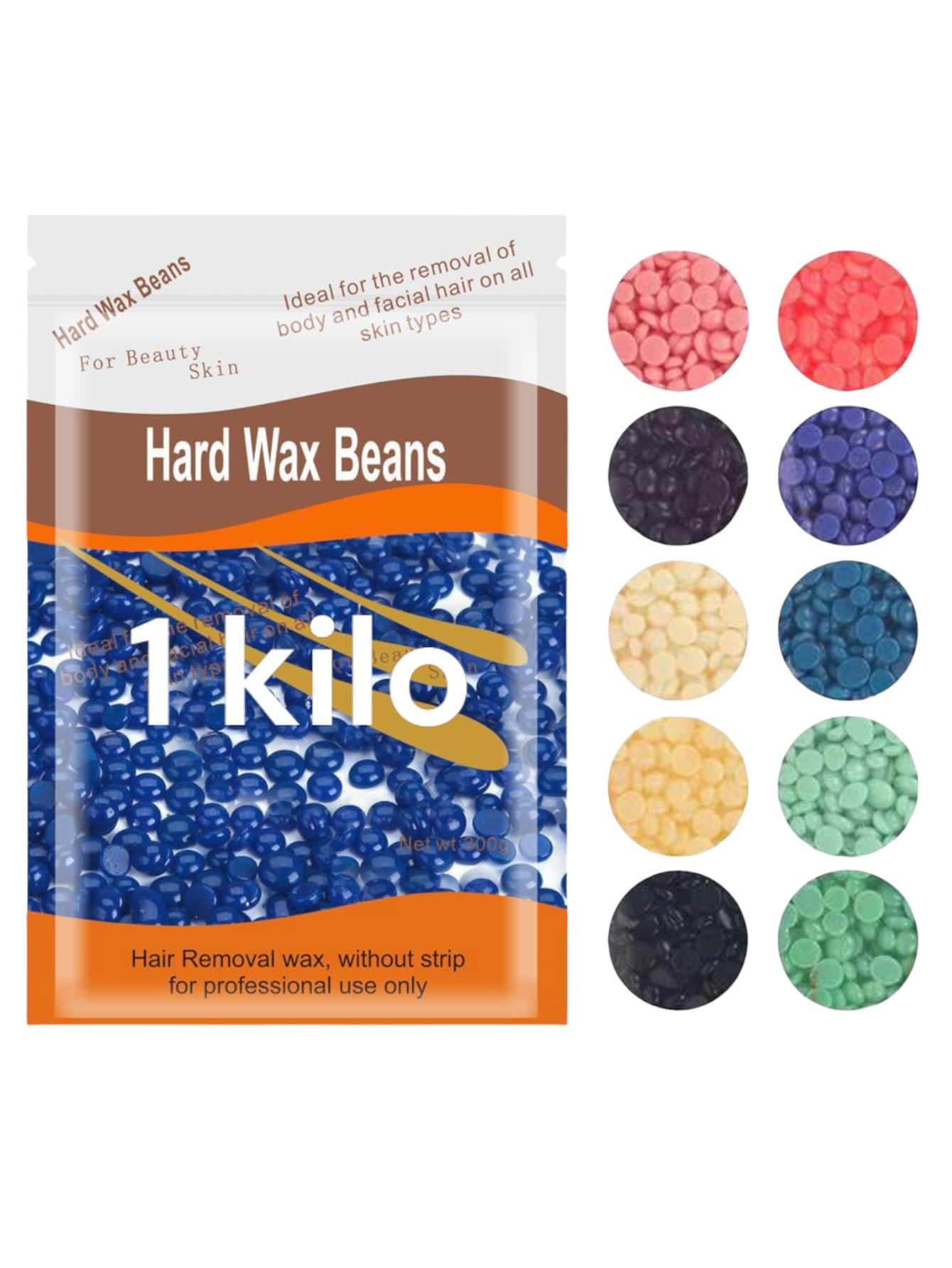 1 KG DE CERA EN PERLAS ESPAÑOLA NO REQUIERE BANDAS COLOR AL AZAR - Multicolor - Ver 1