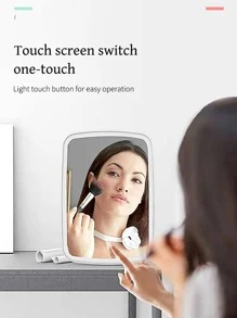 1 pieza Luz de espejo de maquillaje ABS moderno plegable para casa - Multicolor - Ver 11