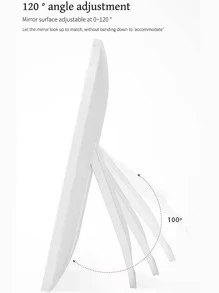 1 pieza Luz de espejo de maquillaje ABS moderno plegable para casa - Multicolor - Ver 10