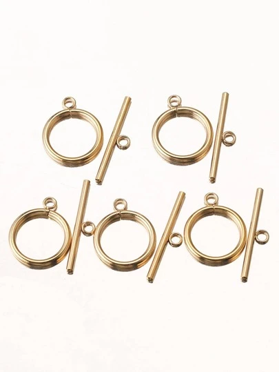 5 Sets Of Stainless Steel OT Clasps For DIY Bracelet Necklace Jewelry Making Supplies Connector Accessories