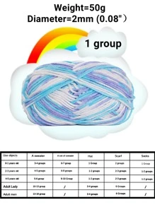1skein DIY Yarn - Multicolor - View 2