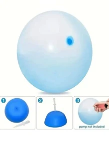 1 globo TPR, globo de agua de Color sólido Simple aleatorio para fiesta, niños - Multicolor - Ver 5