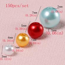 150pcs Faux Pearl DIY Jewelry Accessory - Green - View 3