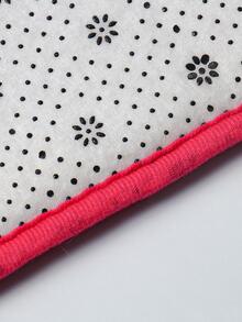 1入組石紋防滑沐浴現代滌綸浴室毯適用於家庭 - 玫紅色 - 查看 4