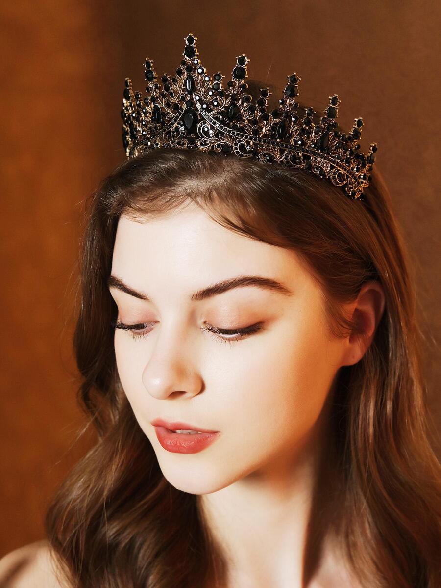 Rhinestone Decor Headband For Gothic Wedding Elegant Street Tiaras