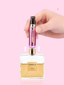 1 件/2 件 5 毫升香水可再填充喷雾瓶，底部填充雾化器 - 玫紅色 - 查看 4