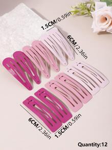 12 chiếc kẹp tóc chắc chắn - Nhiều màu - Xem 5