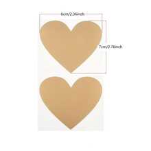 50 piezas/set dorado Love en forma de Tarjeta simple multipropósito Pegatina para fiesta - Dorado - Ver 4