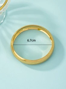 Vòng tay tối giản - Vàng - Xem 4